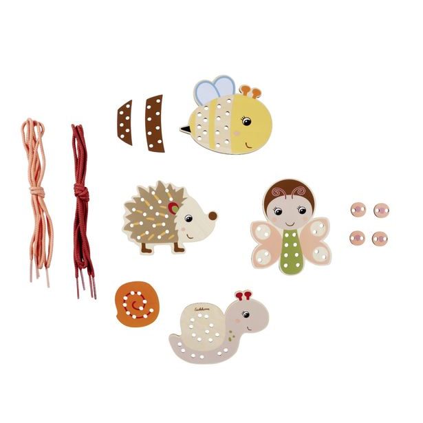 Dřevěná vyšívací hra 15ks, DP12