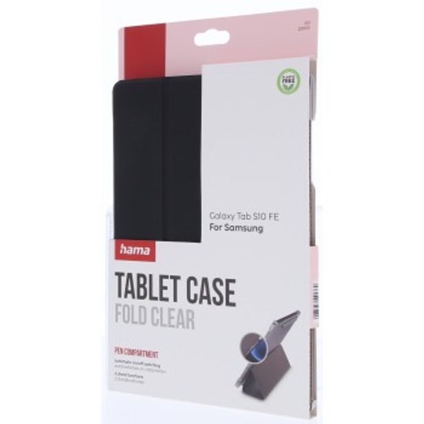 Hama Fold Clear, pouzdro pro Samsung Galaxy Tab S10 FE/S9 FE 10,9", s přihrádkou na pero, černé