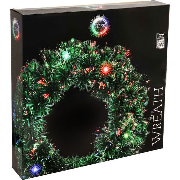 HOMESTYLING Vánoční věnec s LED osvětlením 50 cm barevný KO-AFB000140