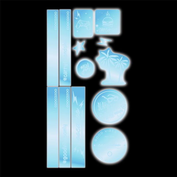 Reflexní samolepky StickyRicky coocazoo, Blue