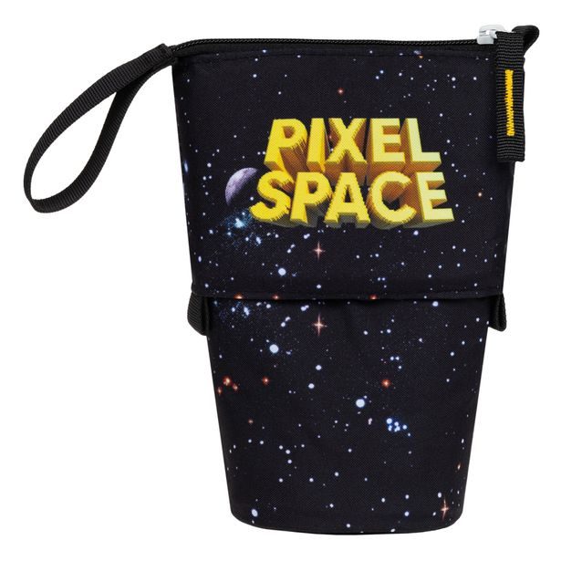 BAAGL Školní penál Pastelkovník Pixel Space GRS