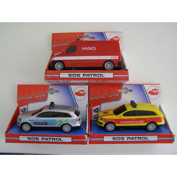 Auto SOS 14 cm, česká verze, 3 druhy