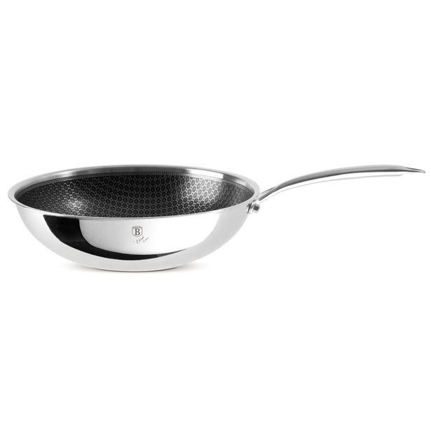 BERLINGERHAUS Pánev WOK nerez s nepřilnavým povrchem 30 cm Eternal Collection BH-8521