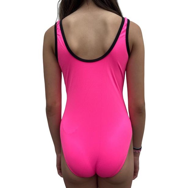 Dívčí jednodílné plavky - Neon pink