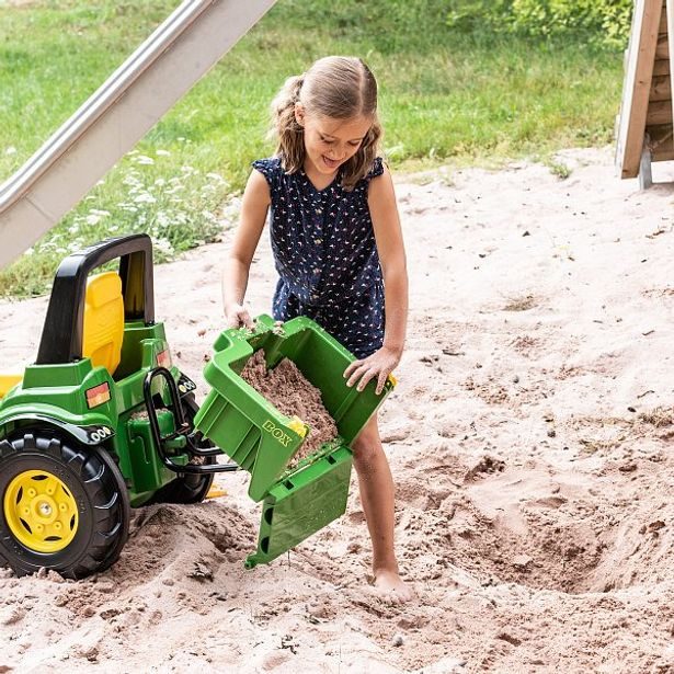 ROLLYTOYS Úložný box za traktor zelený