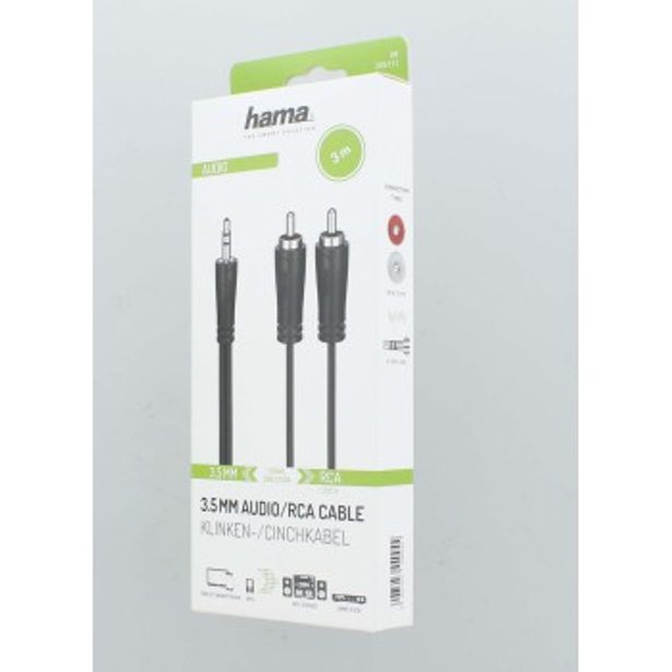 Hama audio kabel jack-2cinch, 3 m