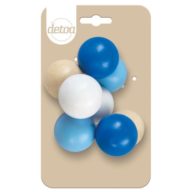 Kuličky na šnůře modré