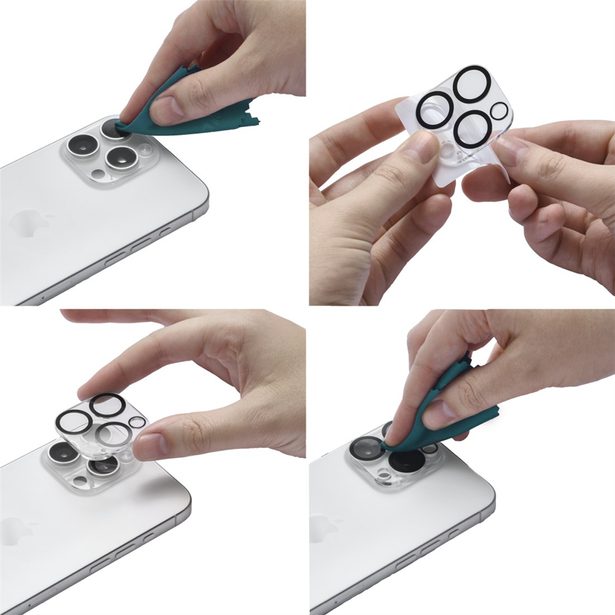 Hama Cam Protect, ochranné sklo fotoaparátu pro Apple iPhone 16/16 Plus, průhledné