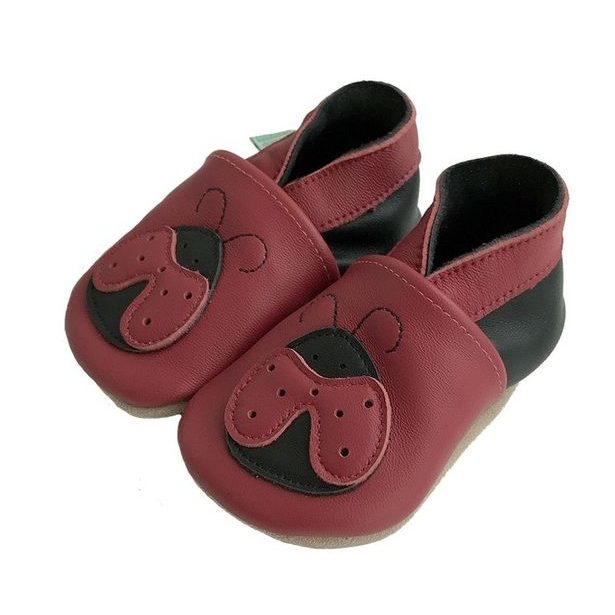 Hopi Hop Barefoot kožené capáčky - beruška