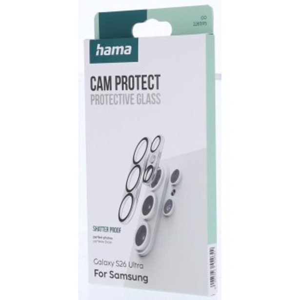 Hama Cam Protect, ochranné sklo fotoaparátu pro Samsung Galaxy S26 Ultra, průhledné