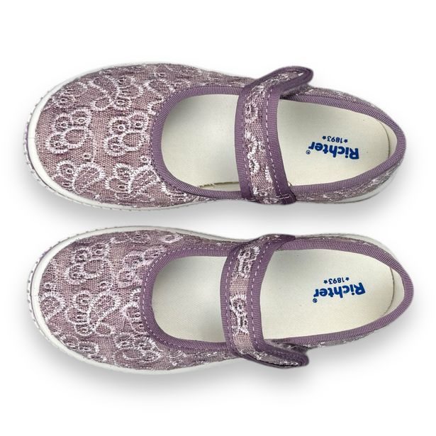 Dívčí BIO bačkory Richter - Fialové