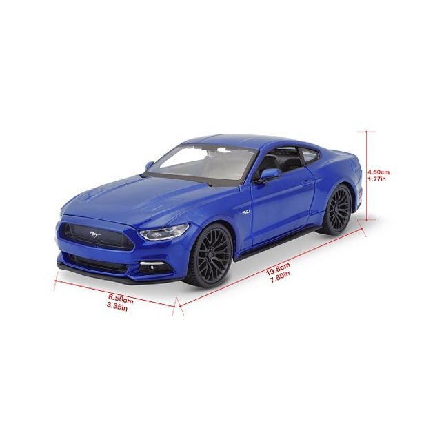 Maisto Maisto - 2015 Ford Mustang GT, metal modrá, 1:24