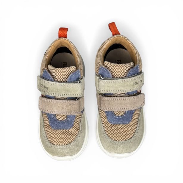 Dětské celoroční boty s membránou Richter - hnědo-zelené