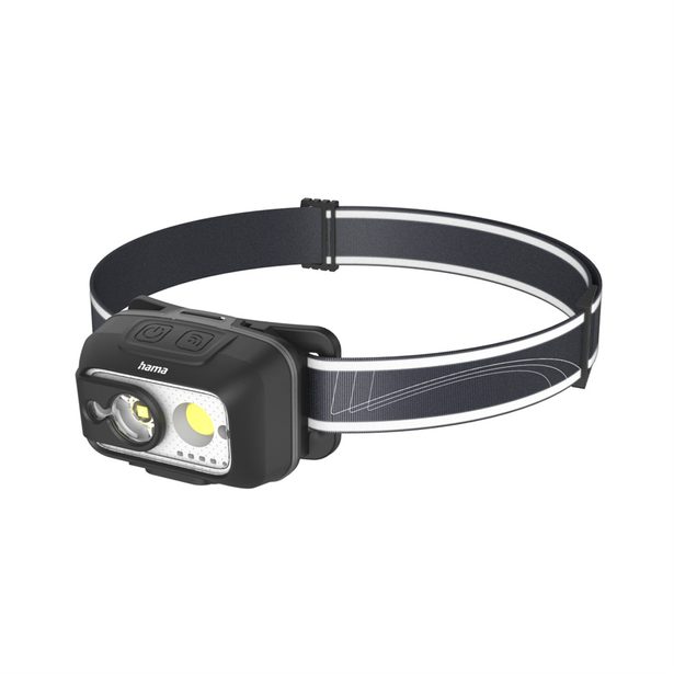 Hama HL500-C, LED čelovka, nabíjecí, 500 lm / 110 m, IP44