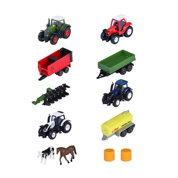 Farmářské vozidlo kovové 5 ks, 2 druhy