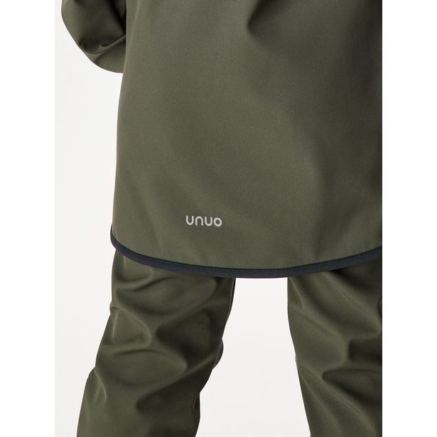 Unuo, Dětská softshellová bunda s fleecem Street, Khaki
