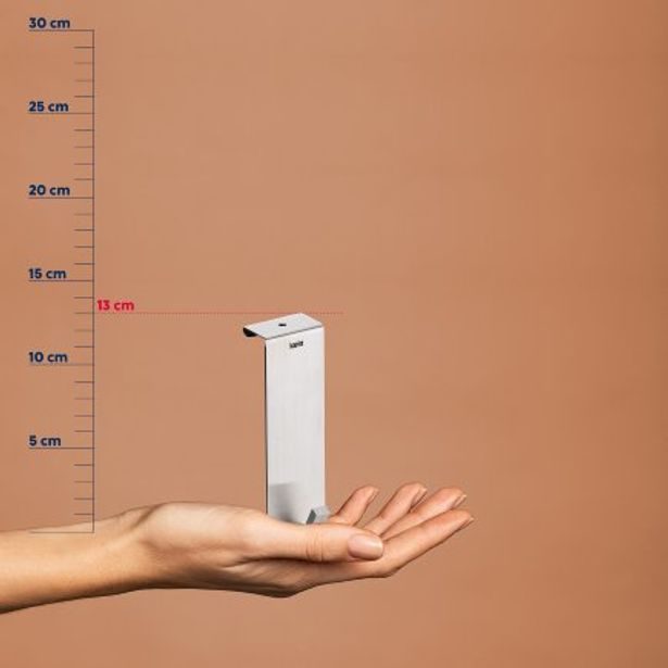 KELA Dveřní věšák jednohák Colgar nerezová ocel stříbrná matná sada 2 ks 13,0x4,0x2,5cm KL-22227