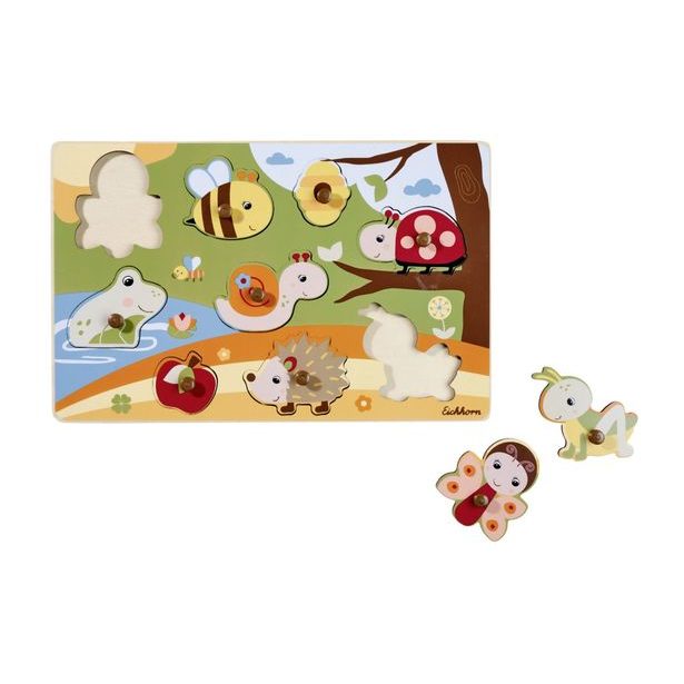 Dřevěné puzzle, 9 dílků, 2 druhy, DP12