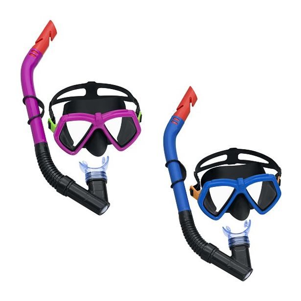 Bestway Šnorchlovací set Dominator mládež, maska, šnorchl (růžová, modrá)
