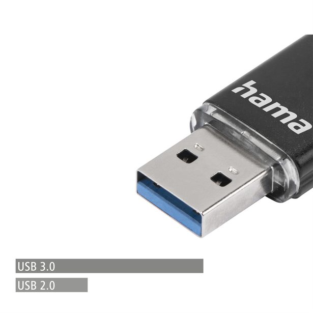 Hama USB flash disk Laeta Twin, USB 3.0, 16 GB, 40 MB/s, černý