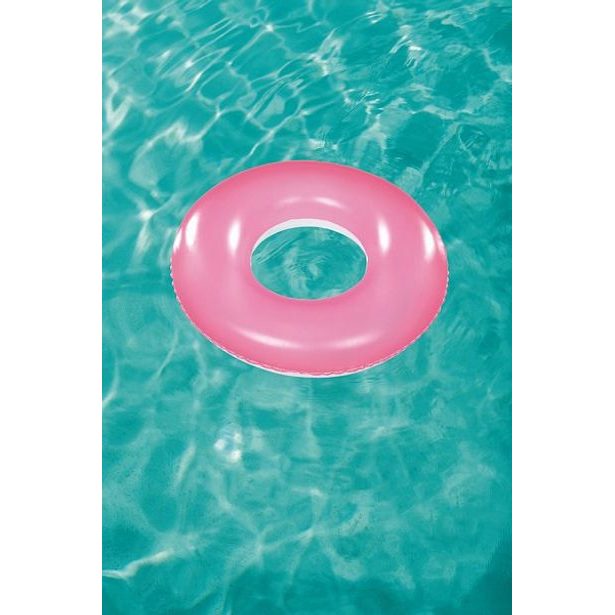 Nafukovací kruh, 76cm (růžový/modrý/zelený)