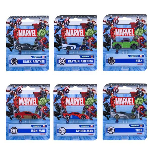 Marvel Autíčko, 6 druhů
