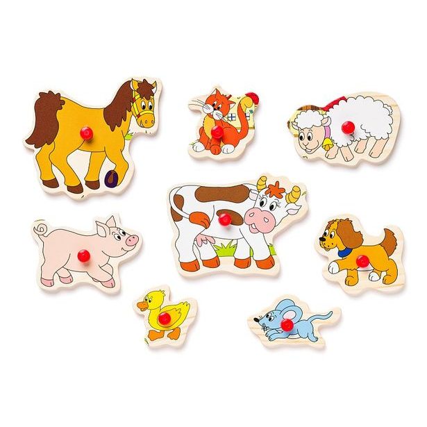 Displ. 12ks - Puzzle na desce "Dětské motivy"