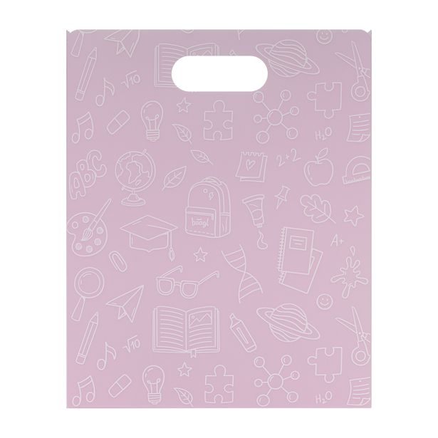 BAAGL Plastové desky na školní sešity School růžové