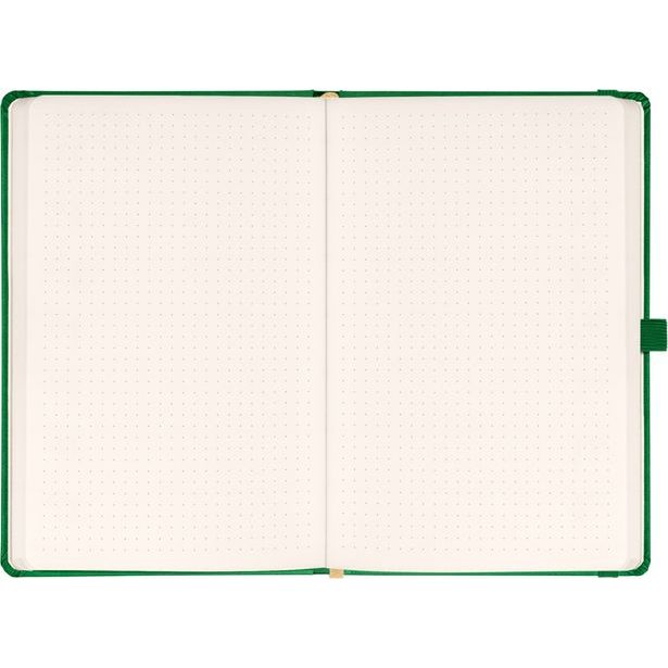 NOTIQUE Notes Aprint, zelený, tečkovaný, 15 x 21 cm