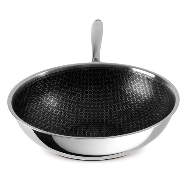 BERLINGERHAUS Pánev WOK nerez s nepřilnavým povrchem 30 cm Eternal Collection BH-8521