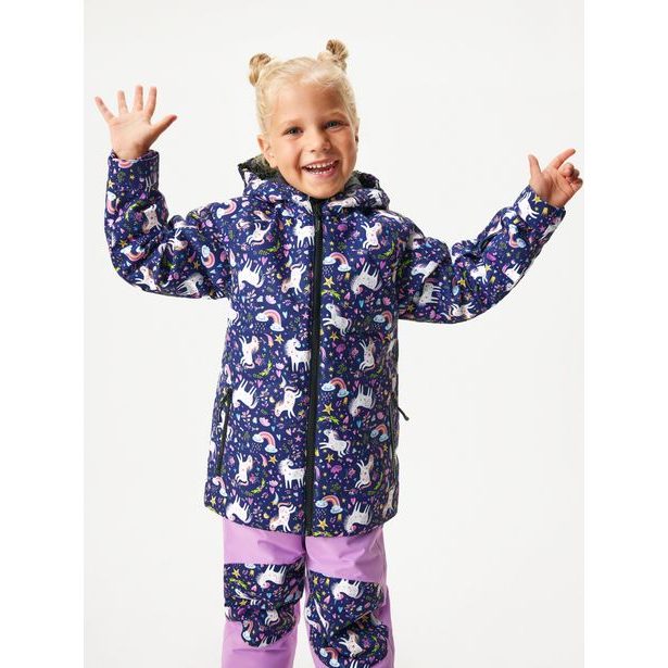 Unuo Dětská zimní bunda Polar, Jednorožci