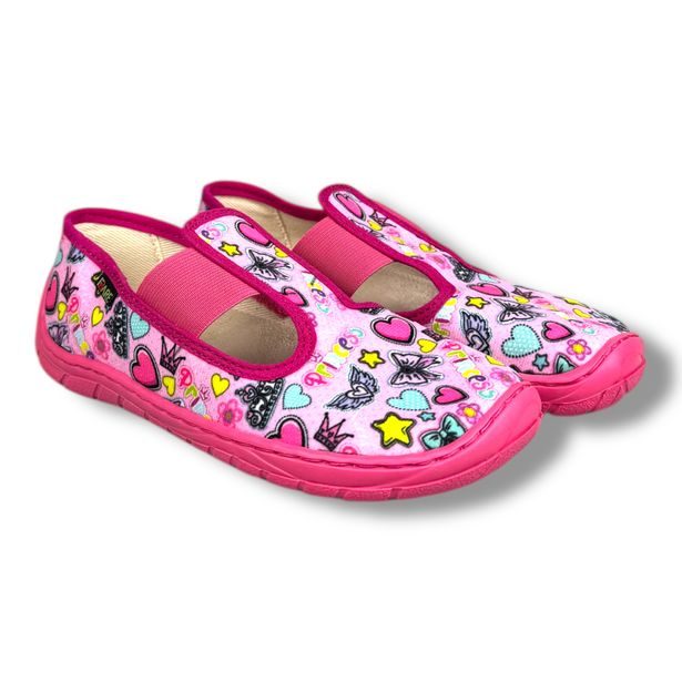 Domácí obuv FARE BARE na gumičku - Princess