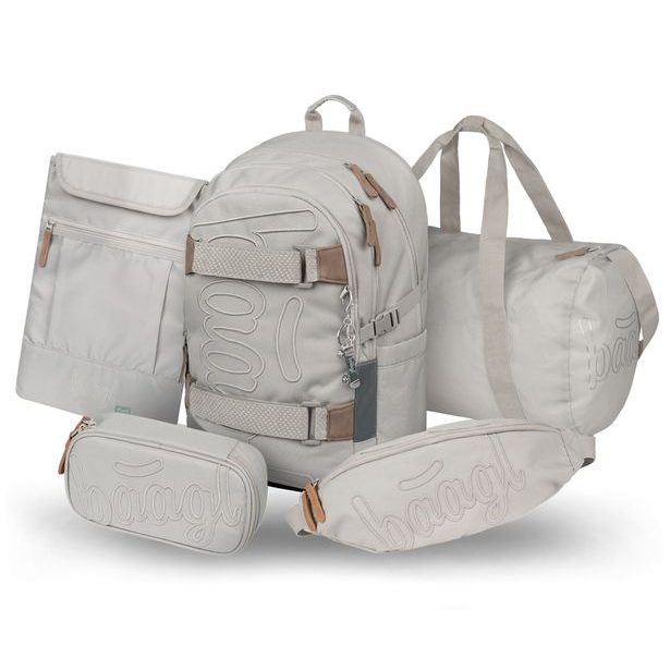 BAAGL SET 5 Skate Mist: batoh, penál, sportovní taška, ledvinka, obal na notebook