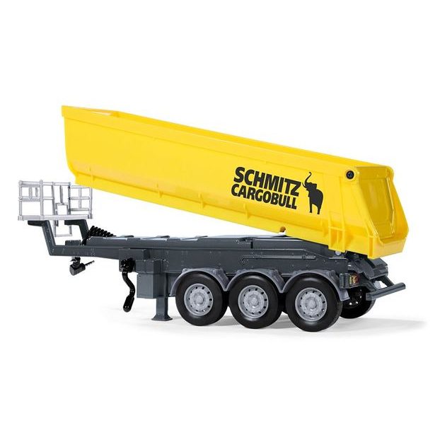 SIKU Control - 3-nápravový sklápěcí návěs žlutý