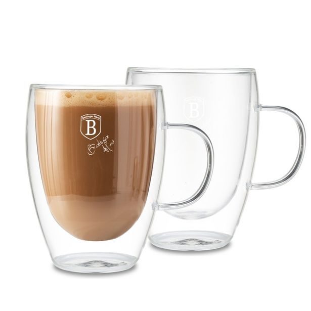BERLINGERHAUS Hrnek na kávu skleněný 300 ml sada 2 ks BH-8768