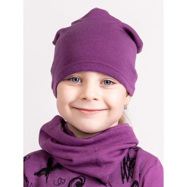 Unuo, Dětská merino čepice Homeless, Ostružinová