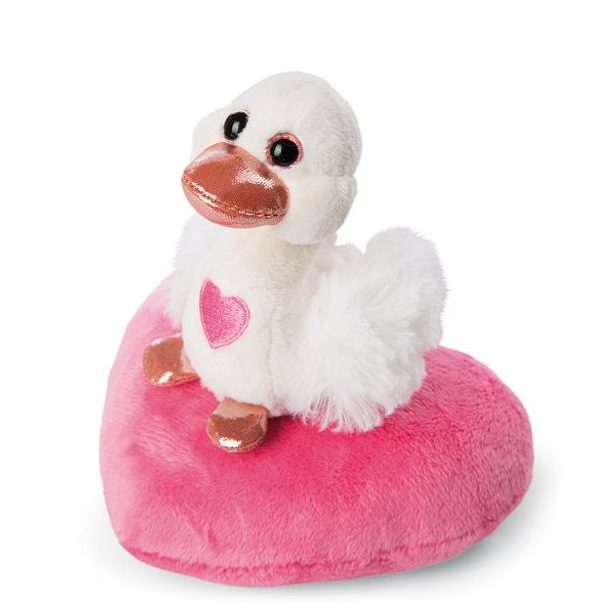 NICI NICI plyš Love Bílá labuť se srdíčkem 10cm, GREEN