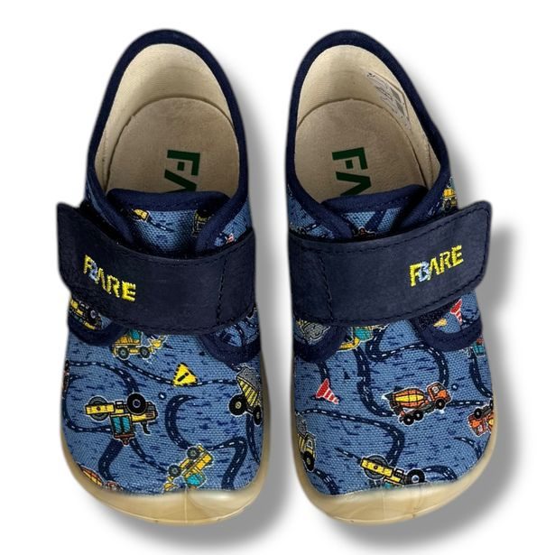 Dětská domácí obuv Fare bare - Auta