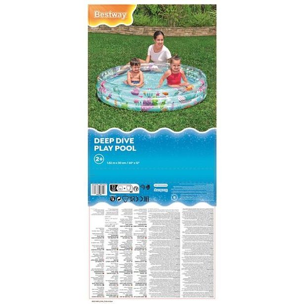 Nafukovací bazének s motivem rybiček, 152x30cm