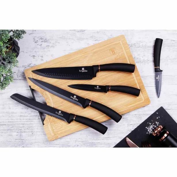 BERLINGERHAUS Sada nožů ve stojanu 8 ks Black Rose Collection BH-2421