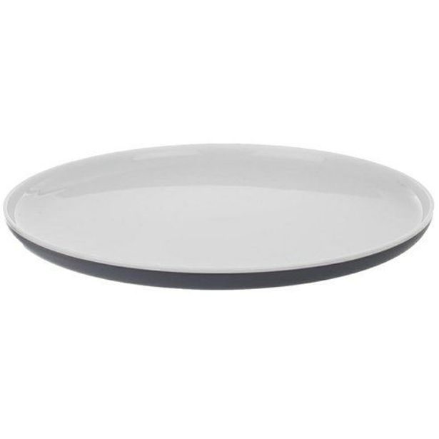 talíř d25x2cm, mělký AURA kulatý, plast