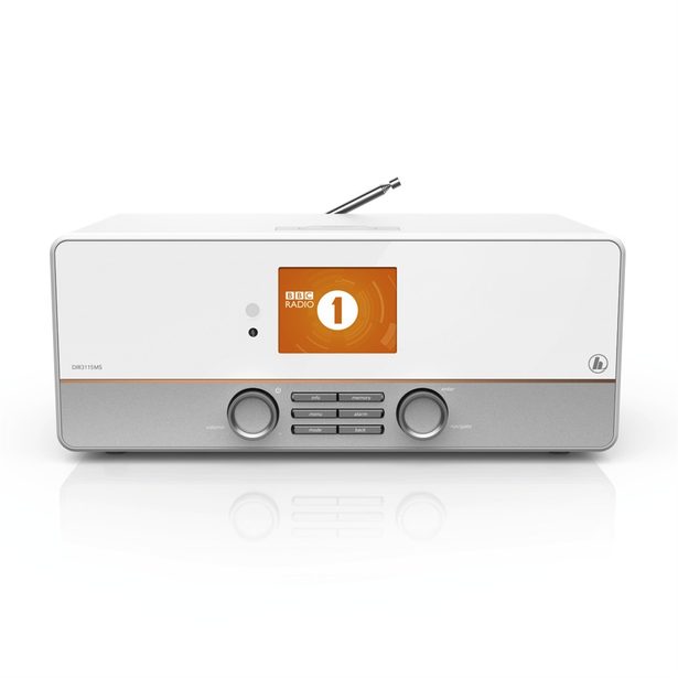 Hama digitální internetové rádio DIR3115MS, FM/DAB/DAB+/Multiroom, ovládání aplikací, bílé