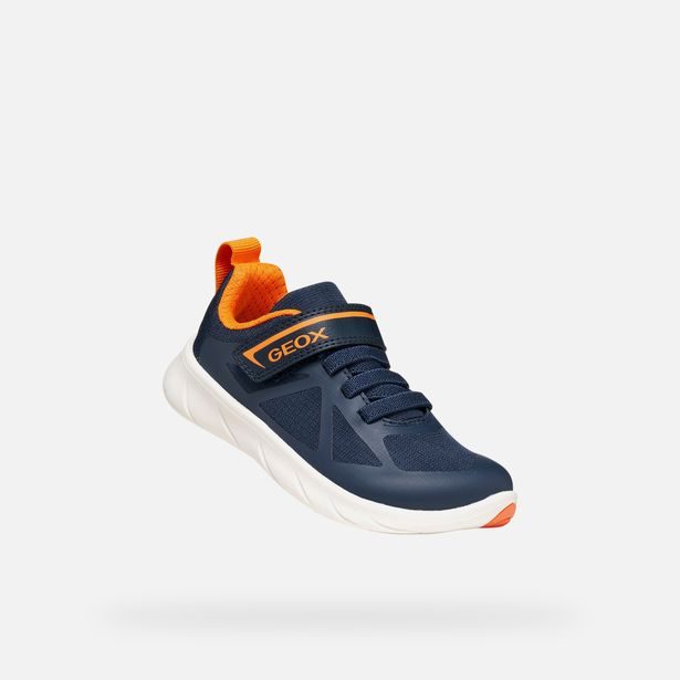 Tmavě modré chlapecké barefoot tenisky Geox Foot-run