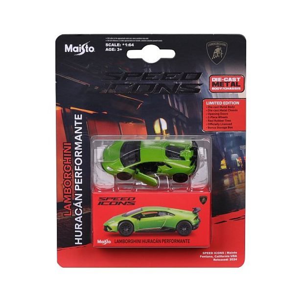 Maisto Maisto - Speed Icons - Lamborghini Huracan Performante, zelená, 1:64