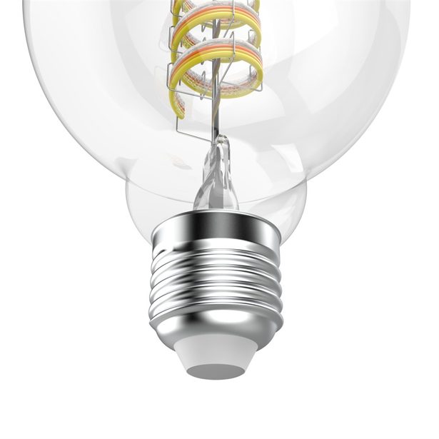 Hama SMART WiFi LED žárovka, Matter, E27, G95 Filament, koule, RGBW, stmívatelná, aplikace