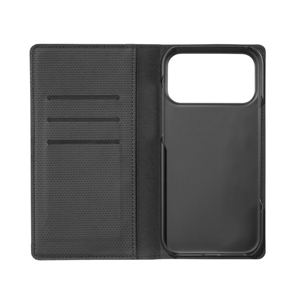 Black Rock The Classic, pouzdro-knížka pro Apple iPhone 17 Pro Max, funkce stojanu, černé