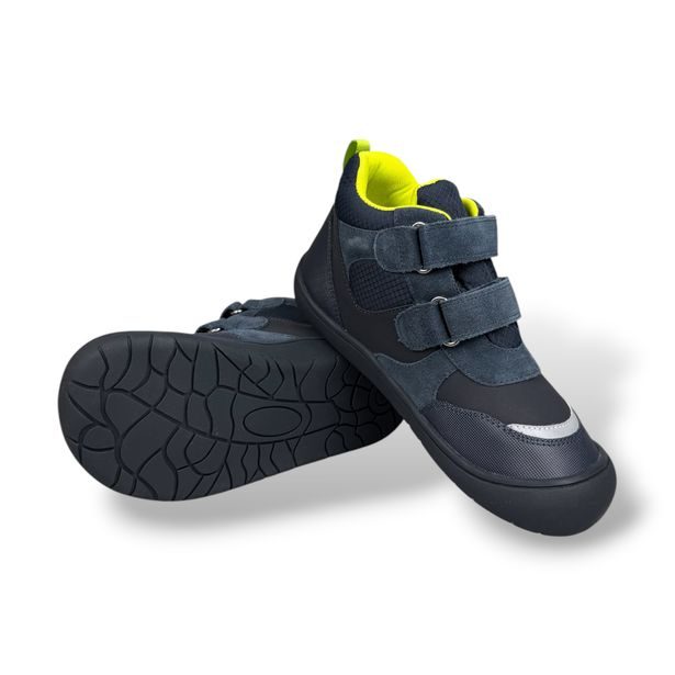 Dětská BAREFOOT celoroční kotníková obuv s membránou Protetika - Tmavě modré