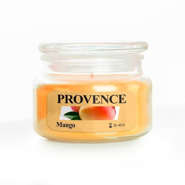 Provence SVÍČKA VE SKLE S VÍČKEM 200G MANGO_hamashop