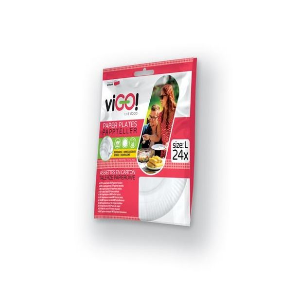 VIGO TALÍŘE PAPÍROVÉ VIGO 23CM, 24KS_hamashop
