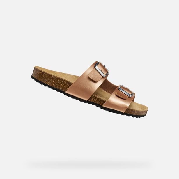 Světle hnědé dámské sandály Geox Brionia